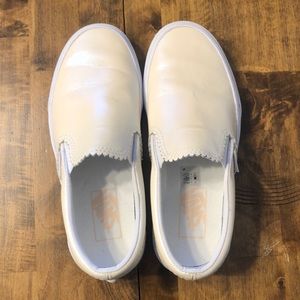 Scalloped iridescent Vans